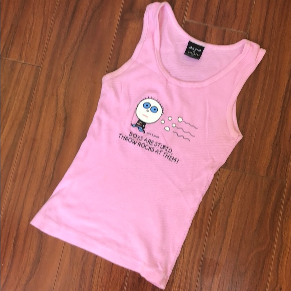 david & goliath tank top